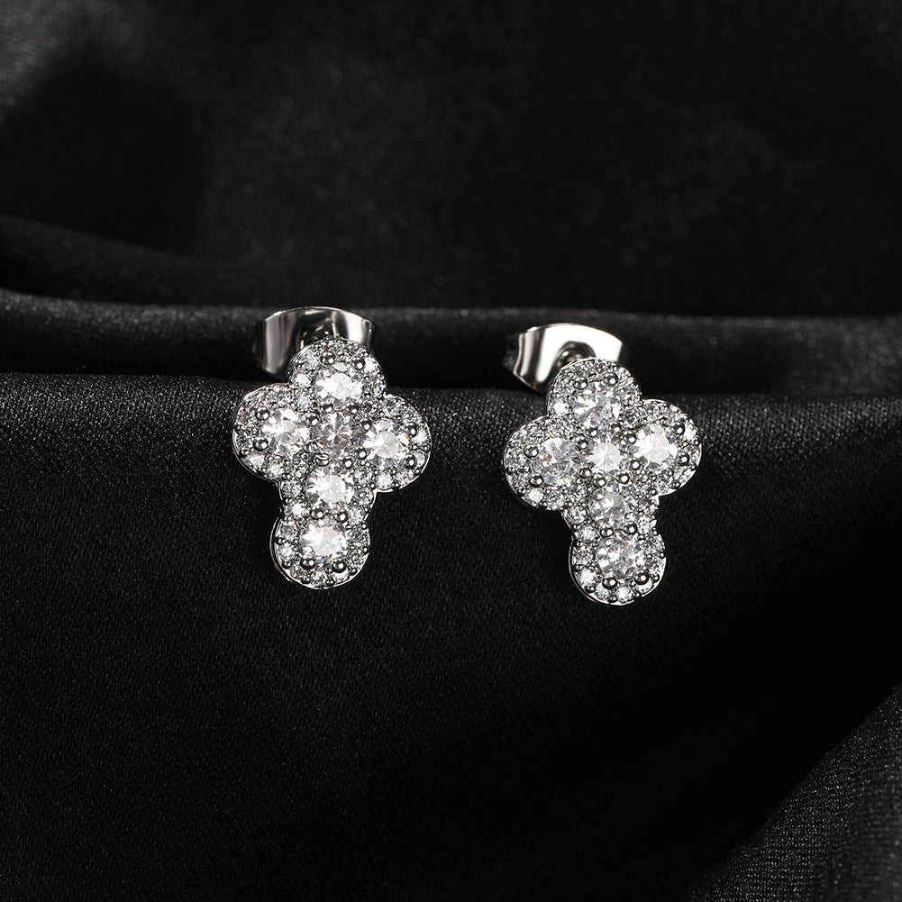 VIONCO CROSS STUD EARRINGS