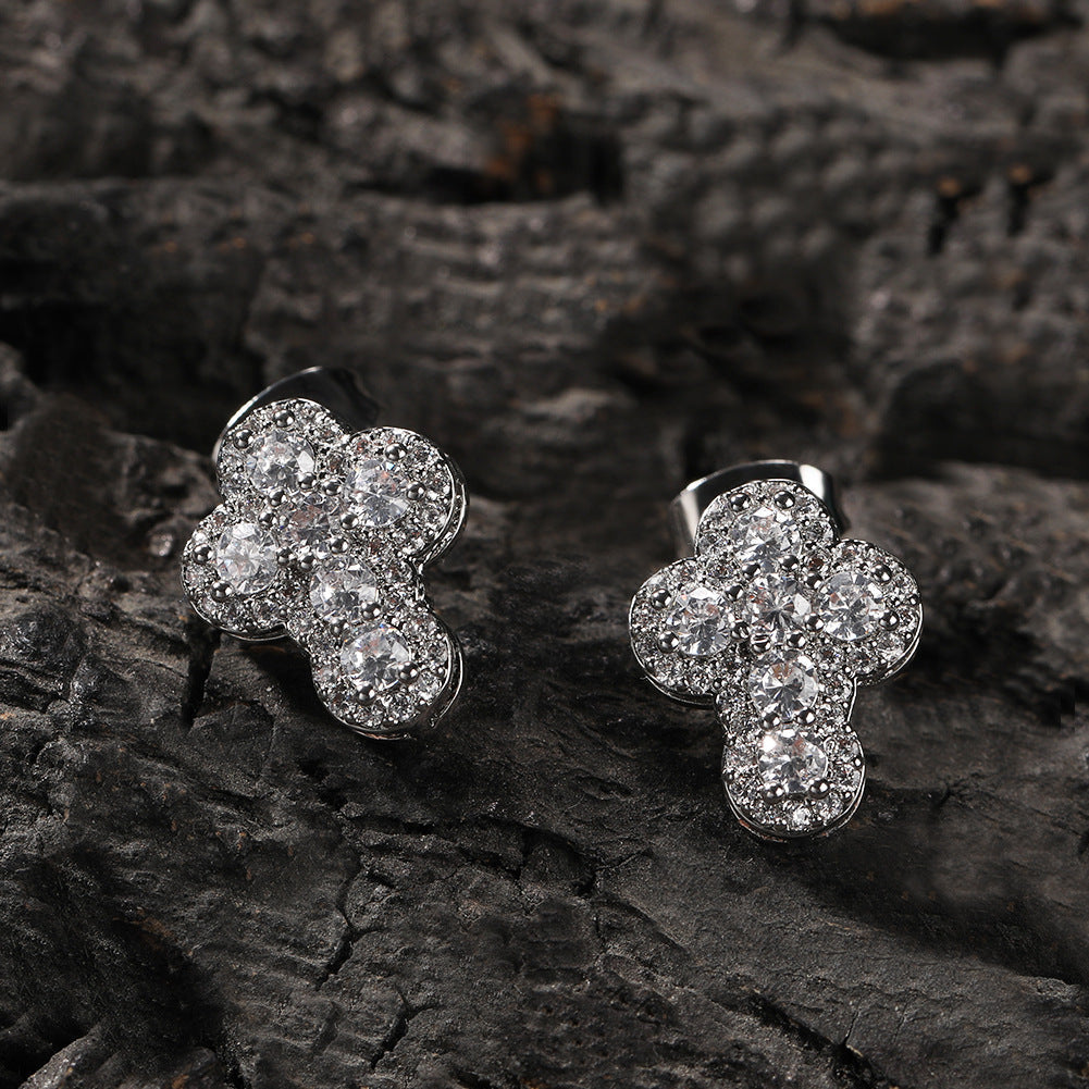 VIONCO CROSS STUD EARRINGS